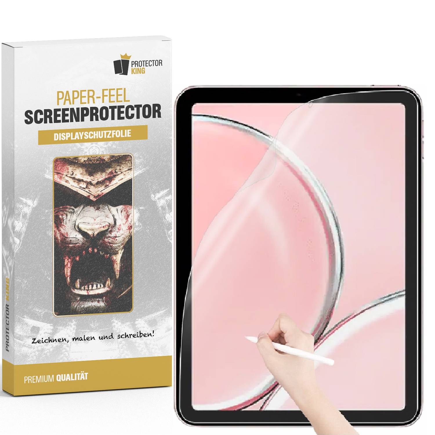 2x Paperfeel für iPad Mini 6 Displayschutz Schreiben Malen Skizzieren matt Anti-Reflex entspiegelt Screen-Protector
