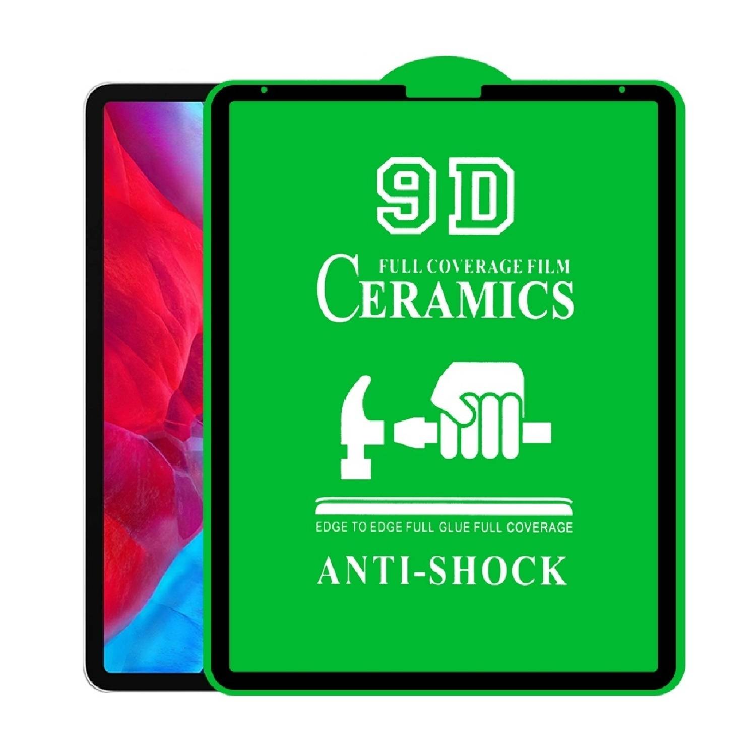 2x Panzerfolie für iPad Pro12.9 2018 2020 2021 2022 Displayschutz Schutzfolie Displayfolie ANTI-SHOK ANTI-BRUCH ANTI-STOß ANTI-KRATZ