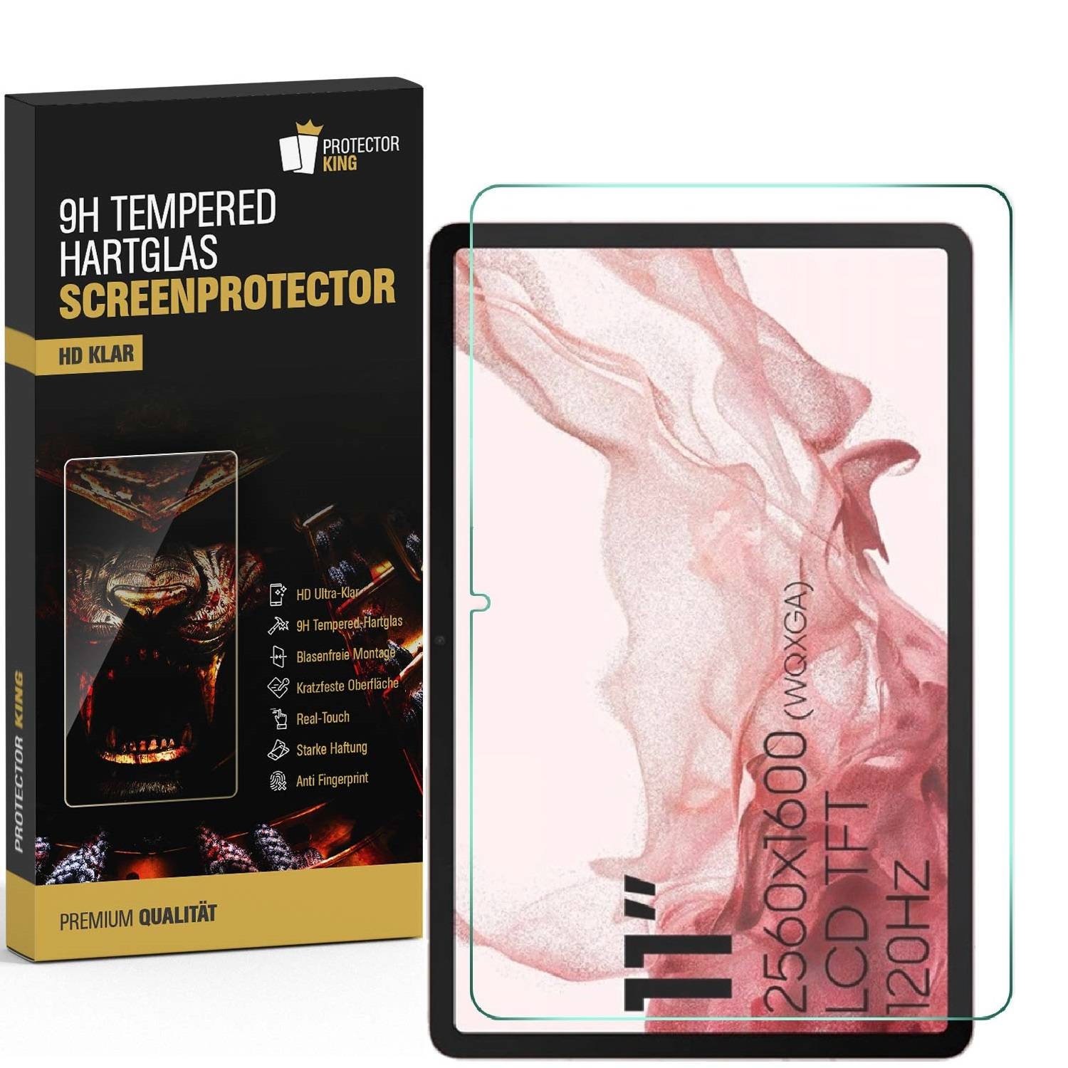 6x 9H Panzerhartglas für Samsung Galaxy Tab S9 FE 3D KLAR Displayschutz Echtes Tempered Panzerglas Panzerglasfolie Schutzglas Panzerfolie Schutzfoli