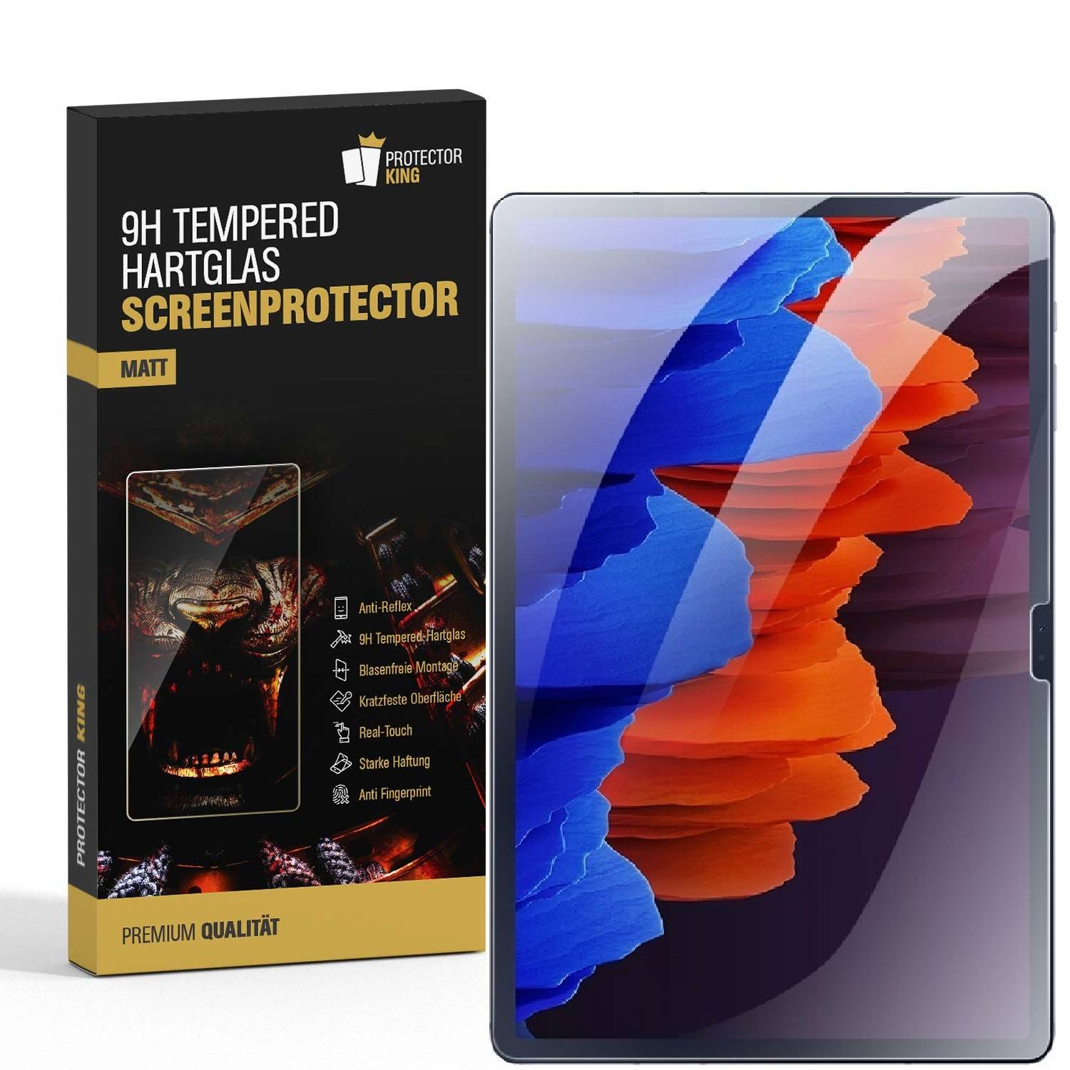 2x 9H Panzerhartglas für Samsung Galaxy Tab S9 FE Matt entspiegelt Displayschutz Schutzglas Schutzfolie Panzerfolie Echtes Tempered Panzerglas