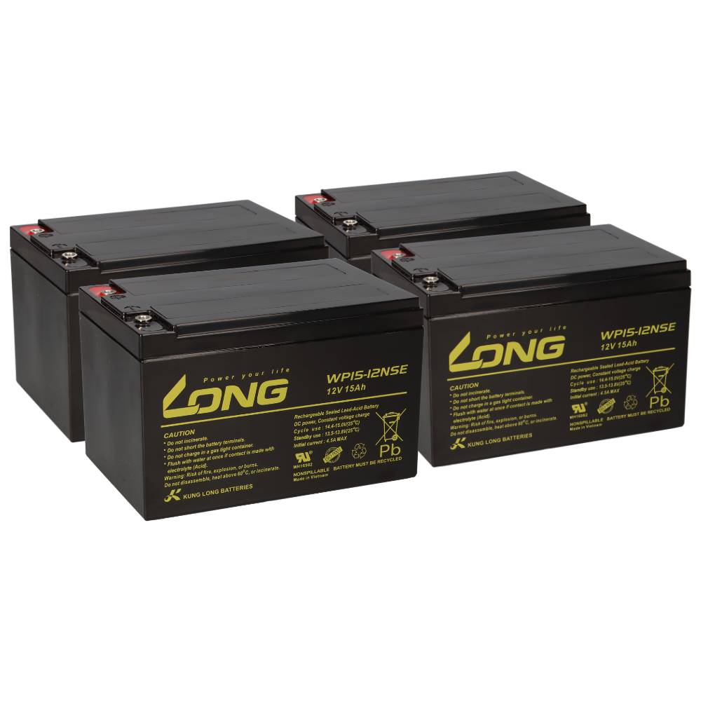 Kung Long WP15-12NSE Akku-Satz 48V 15Ah für Scooterman Maxi 500-2 – 4x 12V AGM M5