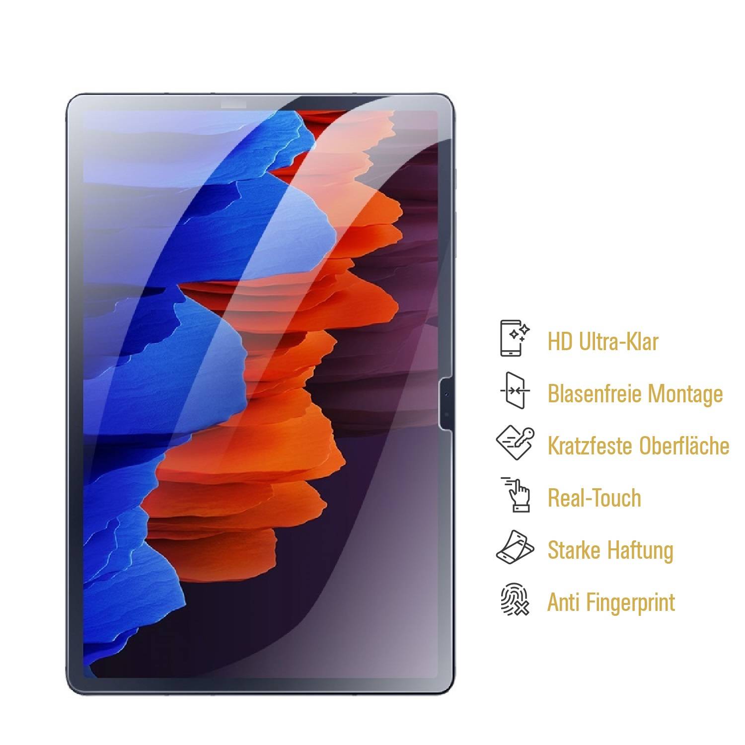 6x Panzerfolie für Samsung Galaxy Tab S8 Plus ANTI-SHOCK Displayschutz Schutzfolie HD KLAR ANTI-SHOCK/ ANTI-KRATZ/ ANTI STOSS/ ANTI BRUCH/ ANTI