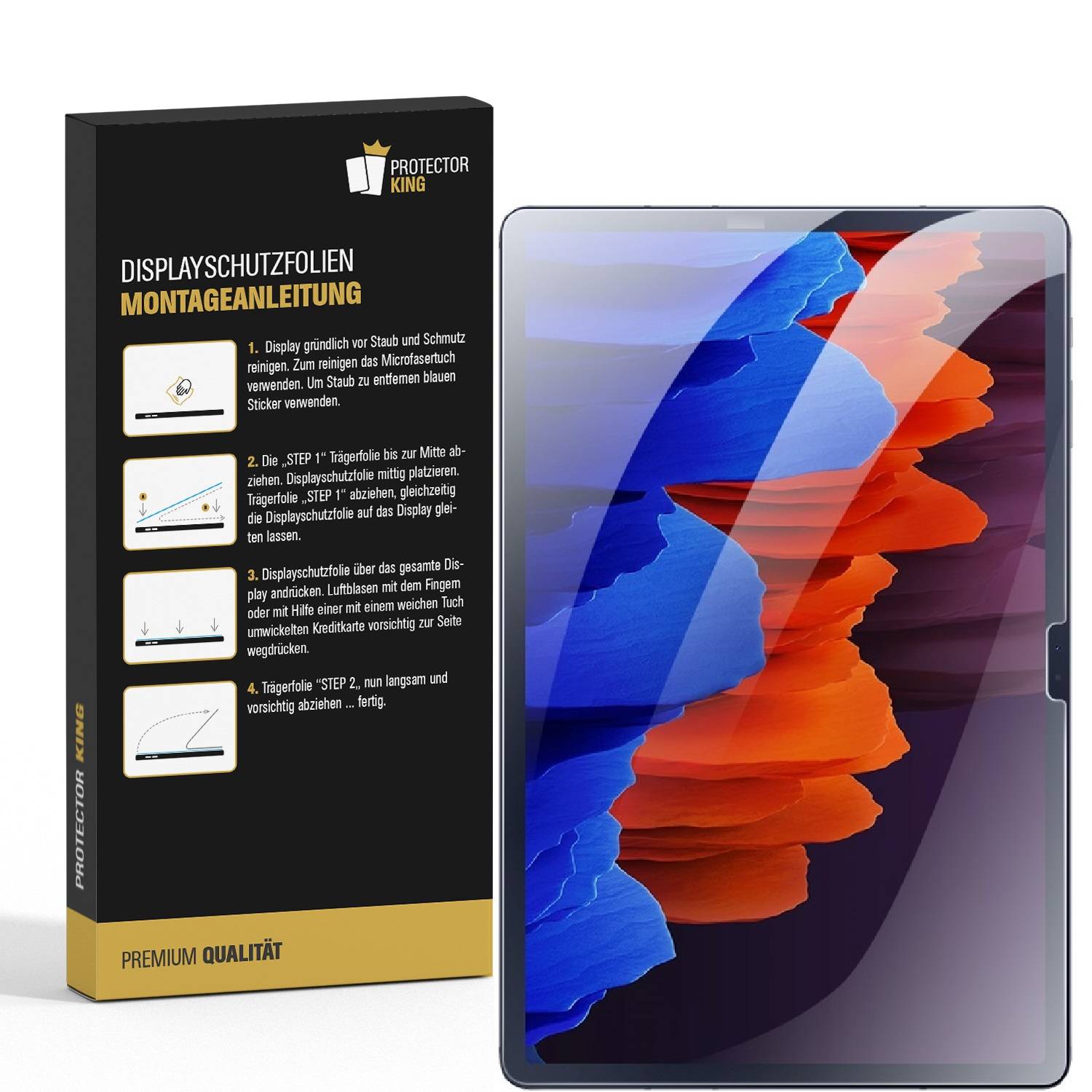 3x 9H Panzernanoglas für Samsung Galaxy Tab S9 FE 3D KLAR Displayschutz Schutzglas Panzerglas Schutzfolie Panzerfolie ANTI-SHOK ANTI-BRUCH-ANTI-STOß