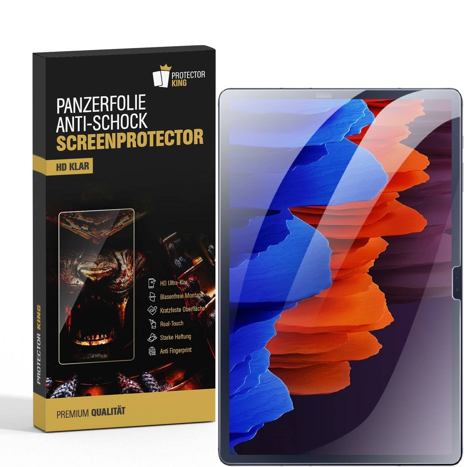 Kopie von 2x 9H Panzernanoglas für Samsung Galaxy Tab S9 FE 3D KLAR Displayschutz Schutzglas Panzerglas Schutzfolie Panzerfolie ANTI-SHOK