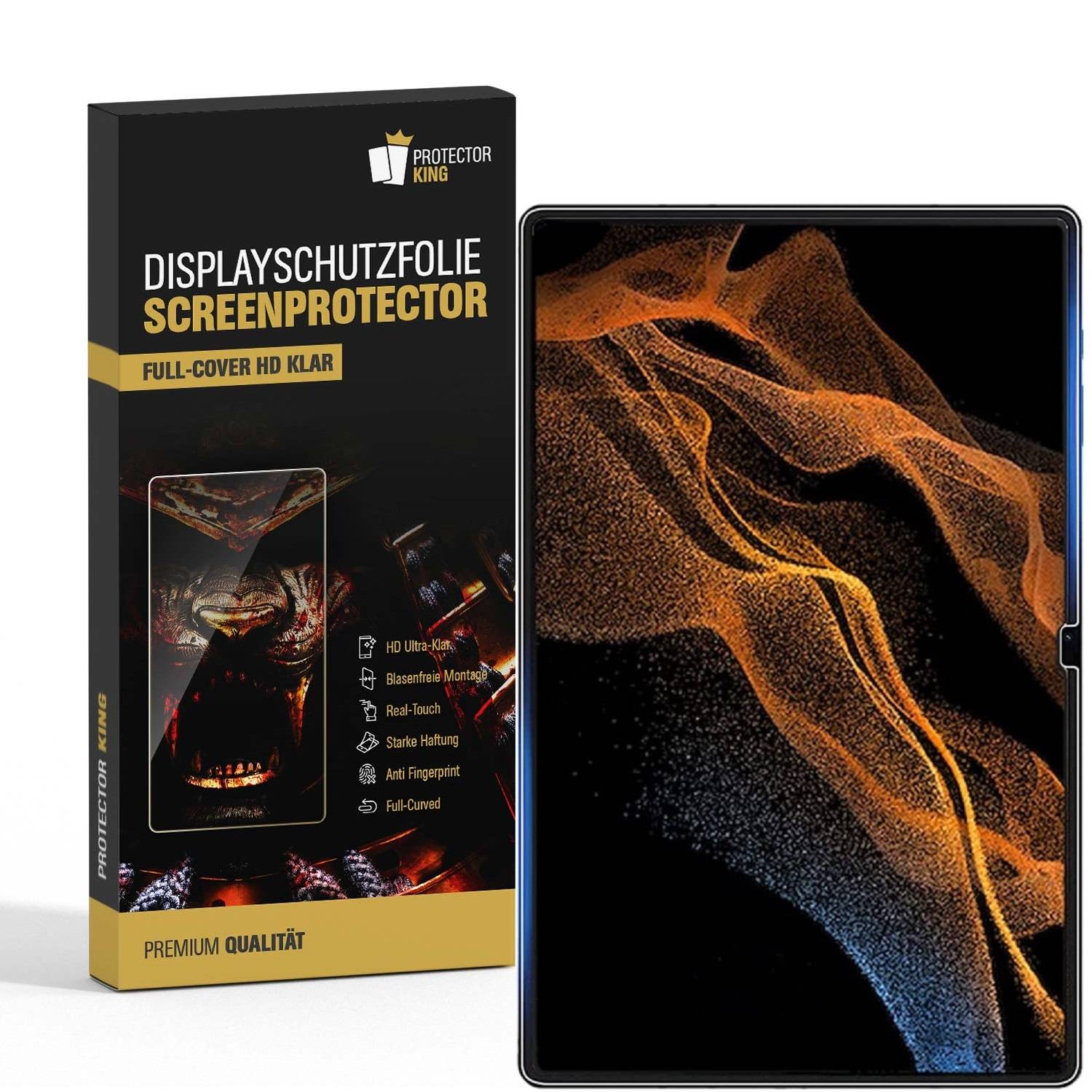 4x Displayschutzfolie für Samsung Galaxy Tab S8 Ultra Displayfolie Schutzfolie HD KLAR