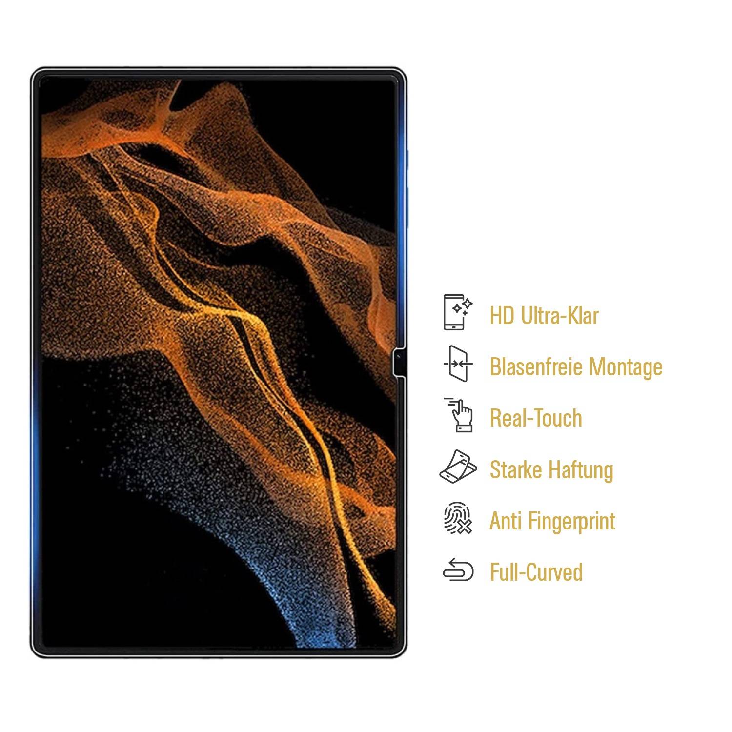 2x Displayschutzfolie für Samsung Galaxy Tab S8 Ultra Displayfolie Schutzfolie HD KLAR