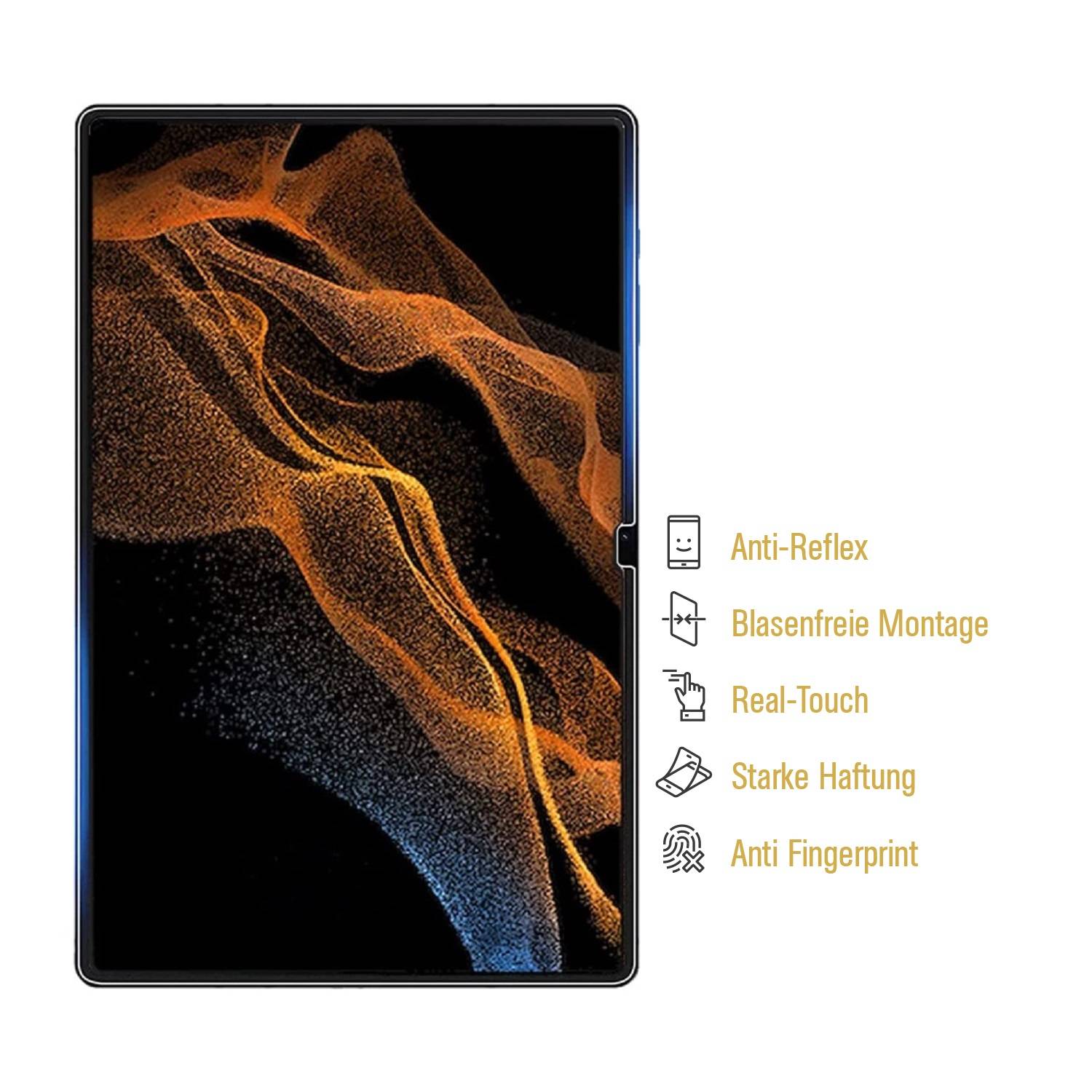 6x Displayschutzfolie für SamsungGalaxy Tab S8 Ultra ANTI-REFLEX Schutzfolie MATT ENTSPIEGELT