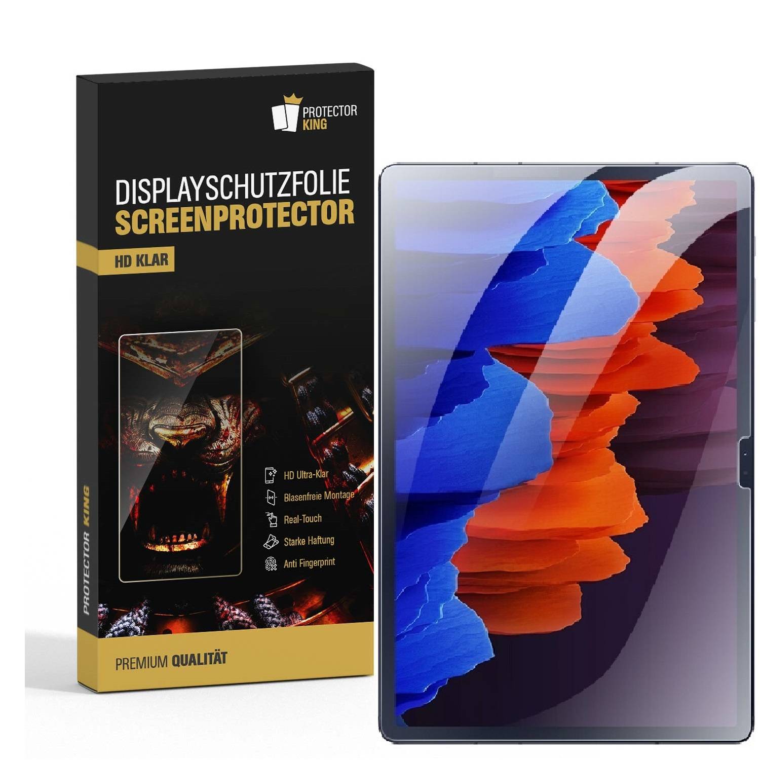 4x Displayschutzfolie für Samsung Galaxy Tab S8 Plus Displayfolie Schutzfolie HD KLAR