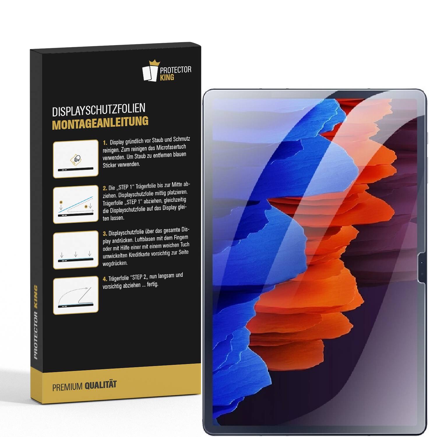 6x Displayschutz für Samsung Galaxy Tab S9 FE matt Anti-Reflex entspiegelt Schutzfolie Folie Screen-Protector