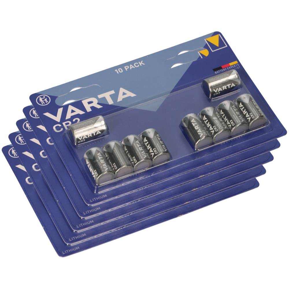 50x VARTA CR2 Lithium Batterie 3V 920mAh – CR15H270 – Blisterware