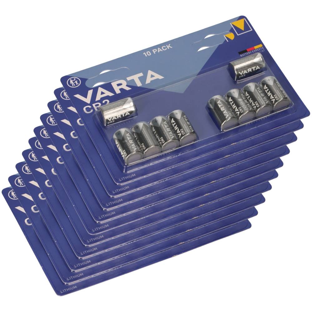 100x VARTA CR2 Lithium Batterie 3V 920mAh – CR15H270 – Blisterware