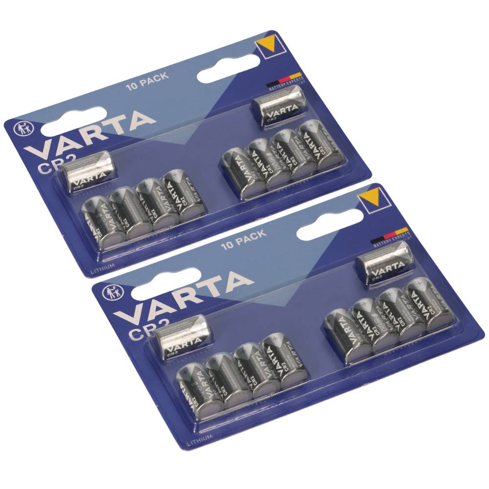 20x VARTA CR2 Lithium Batterie 3V 920mAh – CR15H270 – Blisterware