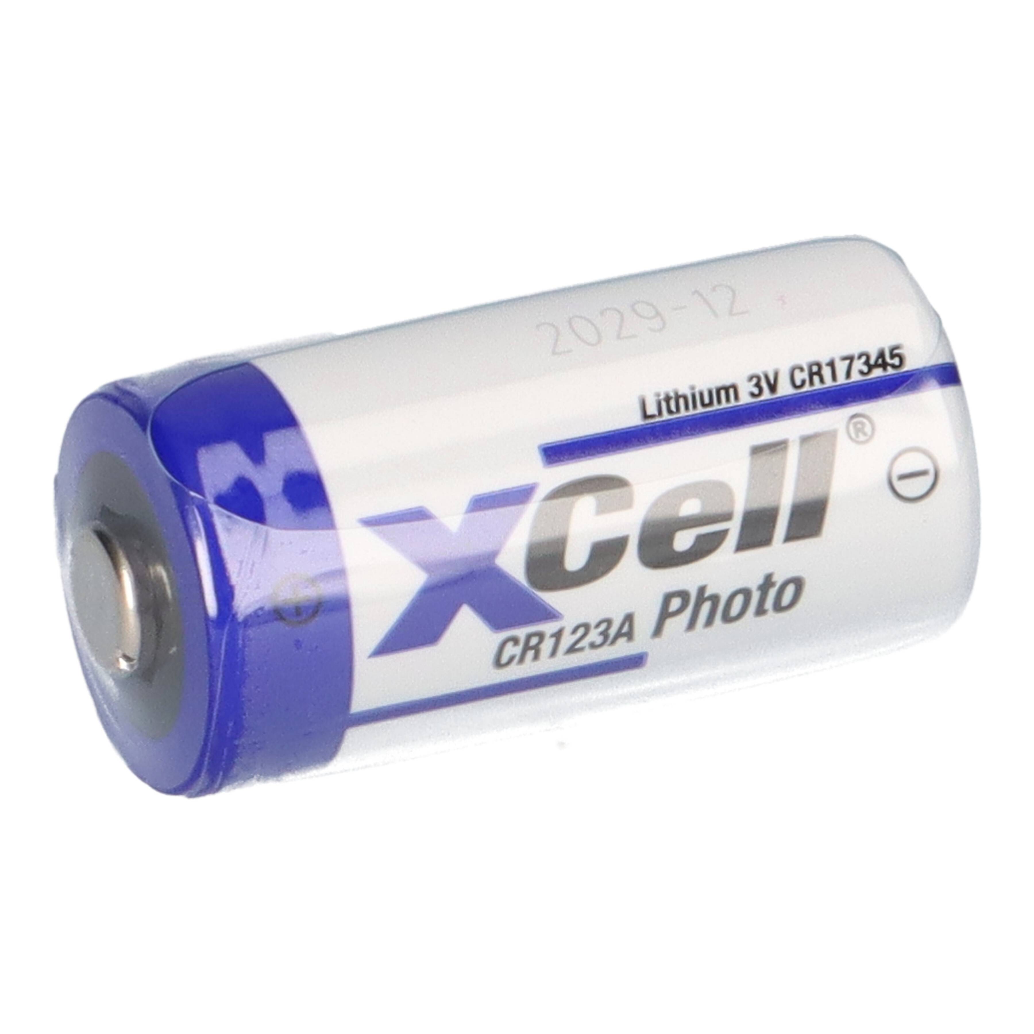 10x XCell CR123A Lithium Batterie 3V 1550 mAh – CR17345 / DL123A – lose Ware