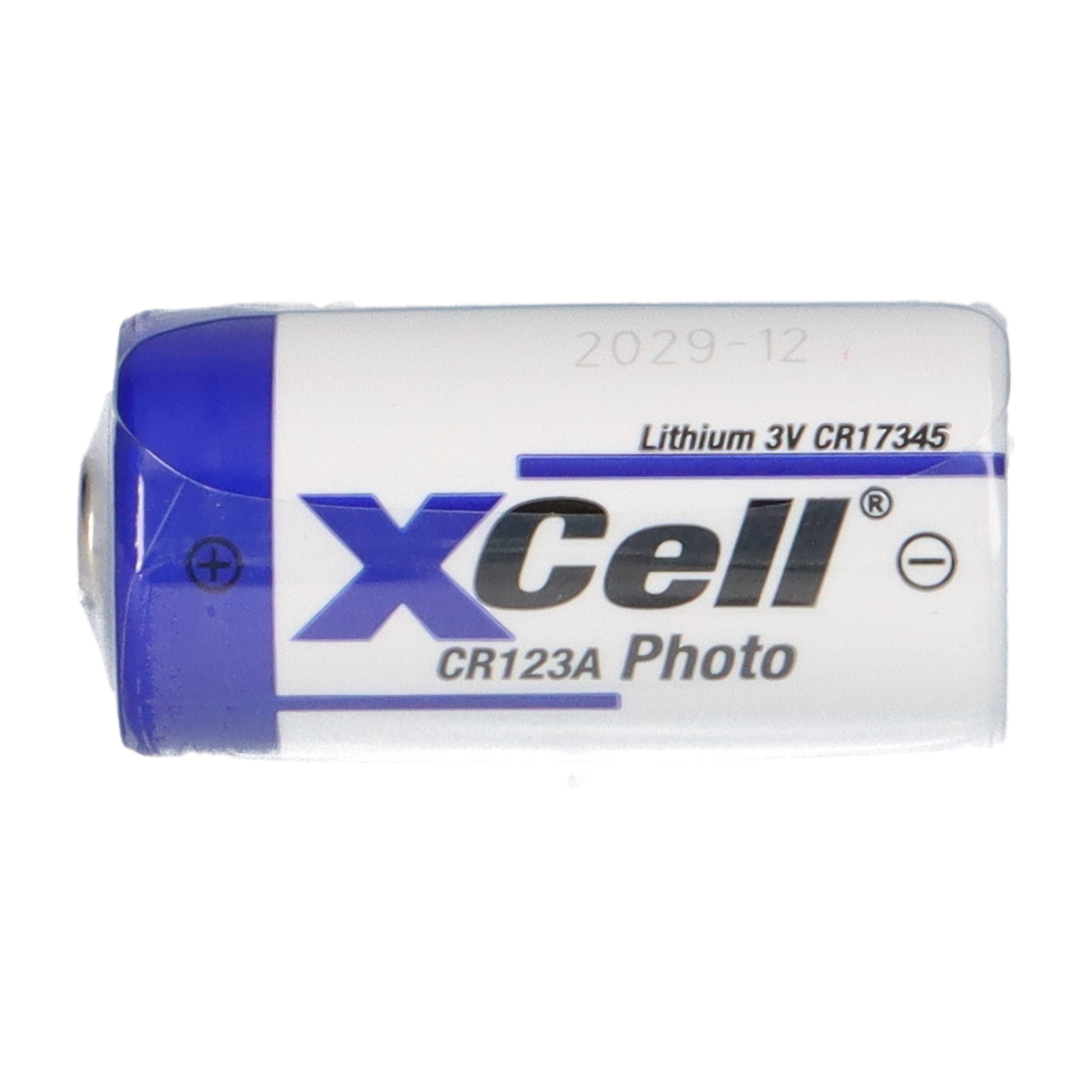 50x XCell CR123A Lithium Batterie 3V 1550 mAh – CR17345 / DL123A