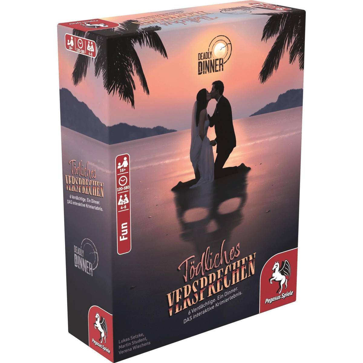 19013G - Deadly Dinner - Tödliches Versprechen, Brettspiel, für 4-6 Spieler, ab 16 Jahren (DE)