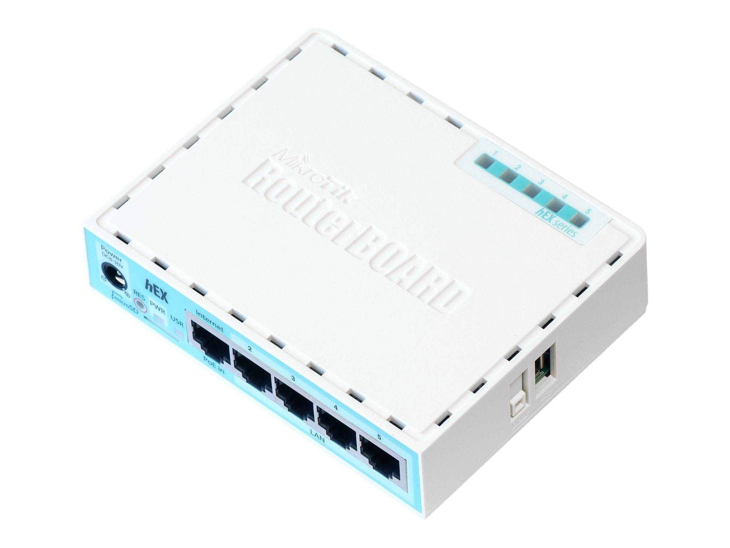 MikroTik RouterBOARD hEX RB750Gr3 - Router - 4-Port-Switch