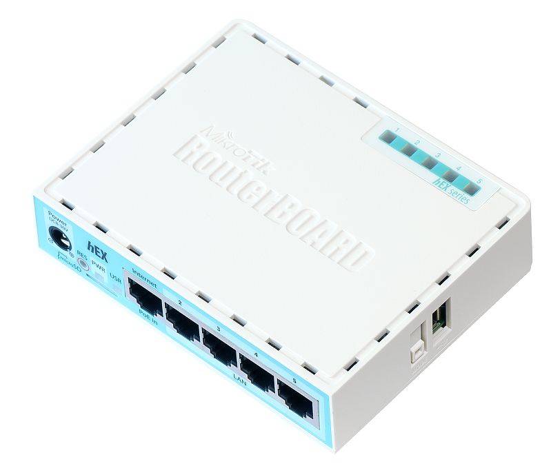 MikroTik RouterBOARD hEX RB750Gr3 - Router - 4-Port-Switch