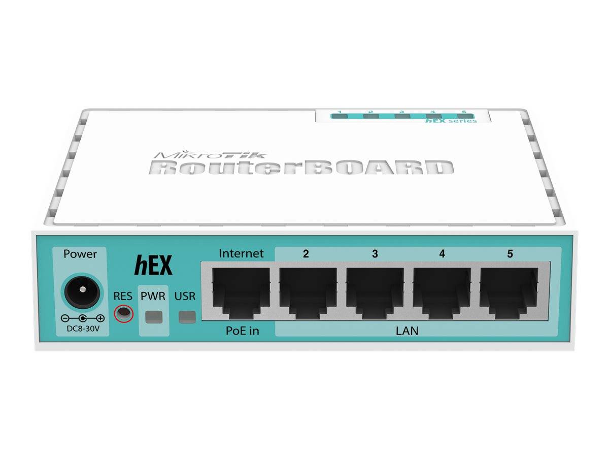 MikroTik RouterBOARD hEX RB750Gr3 - Router - 4-Port-Switch