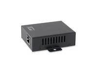 LevelOne 1-Port RJ-45 Gigabit PoE Repeater - IEEE 802.3 - IEEE 802.3af - IEEE 802.3at - IEEE 802.3u - IEEE 802.3x - Schwarz - 100 m - China - 0 - 40