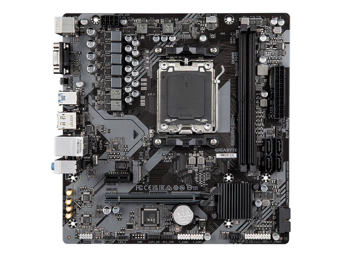 Gigabyte B650M S2H - 1.0 - Motherboard - micro ATX - Socket AM5 - AMD B650 Chipsatz - USB 3.2 Gen 1 - Gigabit LAN - Onbo