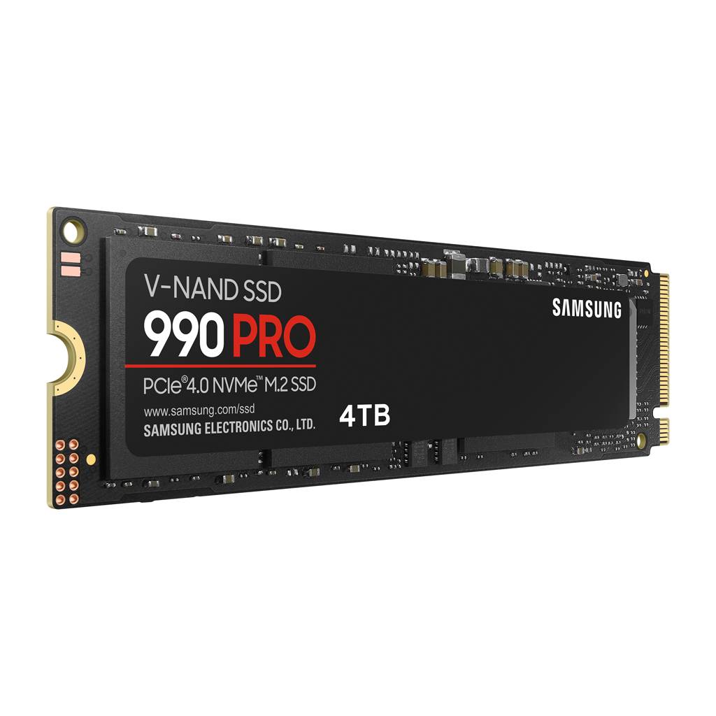 Samsung 990 PRO MZ-V9P4T0BW - SSD - verschlüsselt - 4 TB - intern - M.2 2280 - PCIe 4.0 x4 (NVMe)
