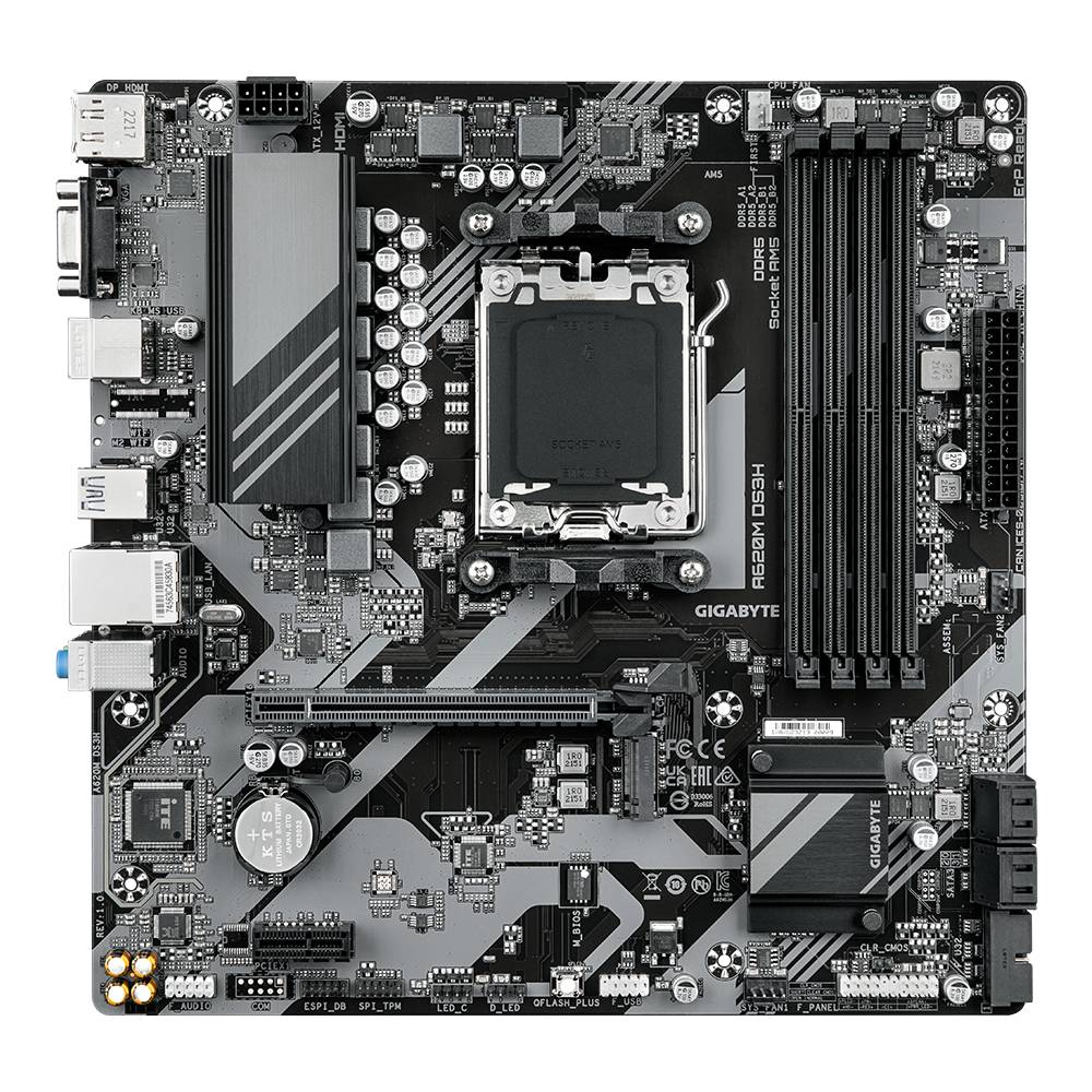 A620M DS3H - 1.0 - Hauptplatine - micro ATX - Sockel AM5