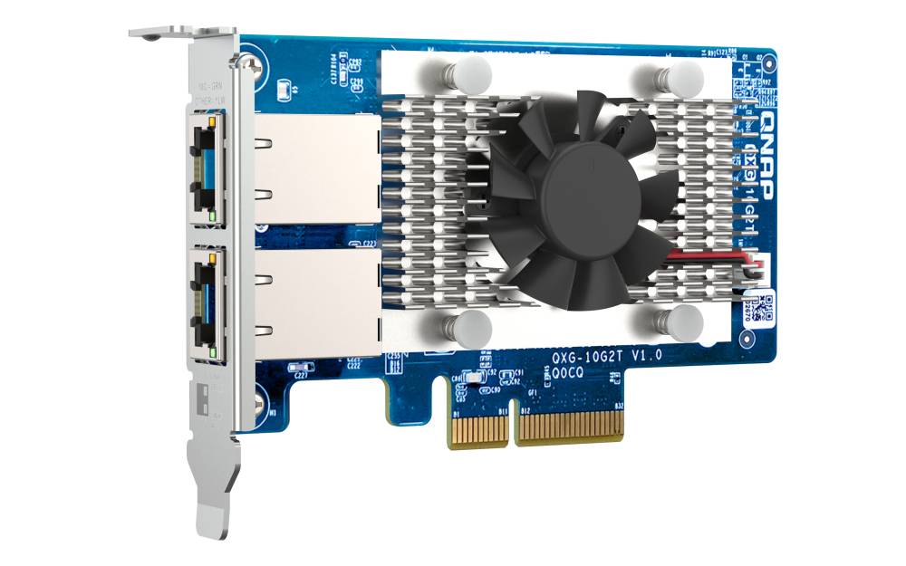 QNAP QXG-10G2T - Netzwerkadapter - PCIe 3.0 x4 Low-Profile - 100M/1G/2.5G/5G/10