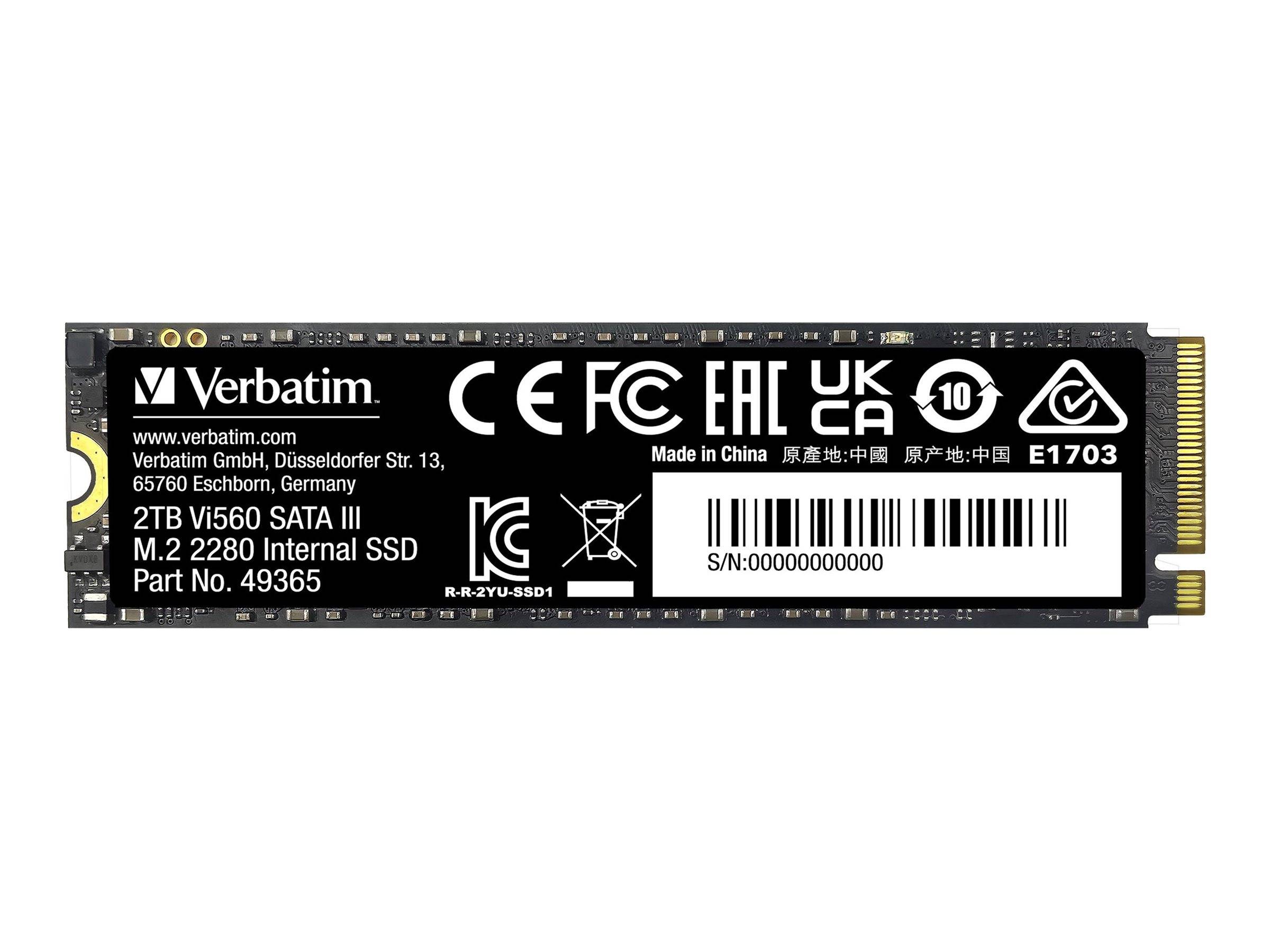 Verbatim Vi560 - SSD - 2 TB - intern - M.2 2280