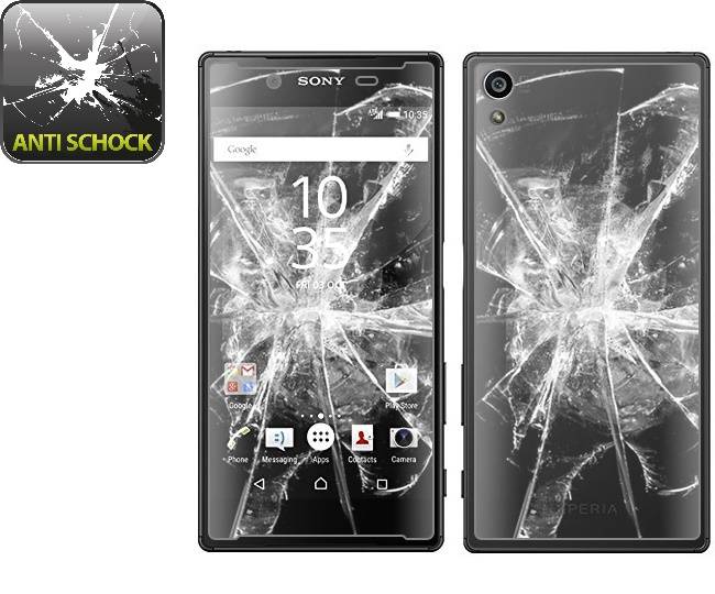 4x Panzerfolie für Sony Xperia Z5 ANTI-SCHOCK Displayschutzfolie HD KLAR FB