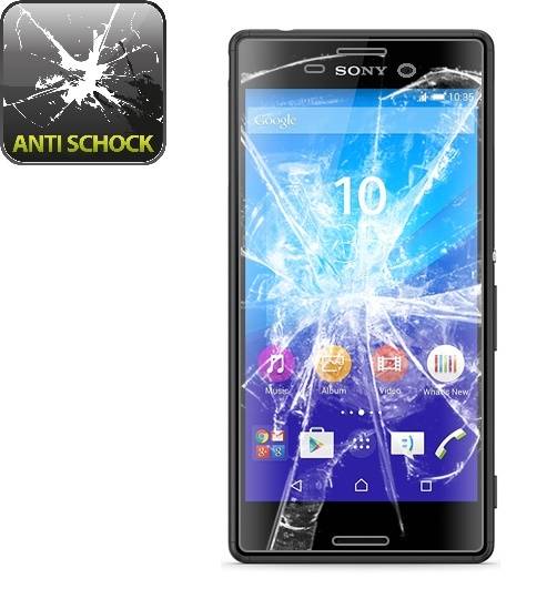 6x Panzerfolie für Sony Xperia M4 Aqua ANTI-SCHOCK Displayschutzfolie HD KLAR