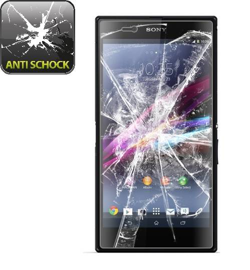 2x Panzerfolie für Sony Xperia Z Ultra ANTI-SCHOCK Displayschutzfolie HD KLAR