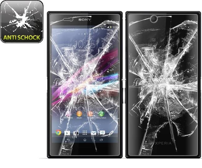 6x Panzerfolie für Sony Xperia Z Ultra ANTI-SCHOCK Displayschutzfolie HD KLAR FB