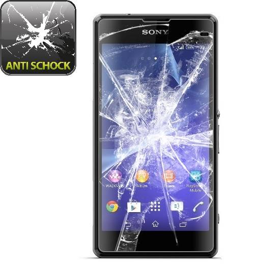 3x Panzerfolie für Sony Xperia Z1 Compact ANTI-SCHOCK Displayschutzfolie HD KLAR