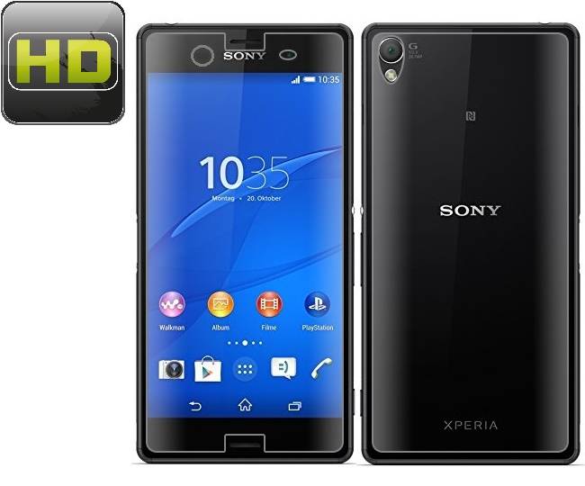 4x Displayfolie für Sony Xperia Z3 Displayschutzfolie HD ULTRA KLAR F/B