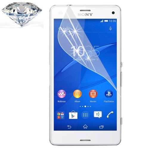 3x Displayschutzfolie für Sony Xperia Z3 Compact silber Diamant Displayfolie KLAR