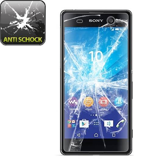 6x Panzerfolie für Sony Xperia M5 ANTI-SCHOCK Displayschutzfolie HD ULTRA KLAR