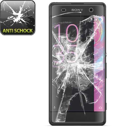 2x Panzerfolie für Sony Xperia XA ANTI-SCHOCK Displayfolie Displayschutz HD KLAR