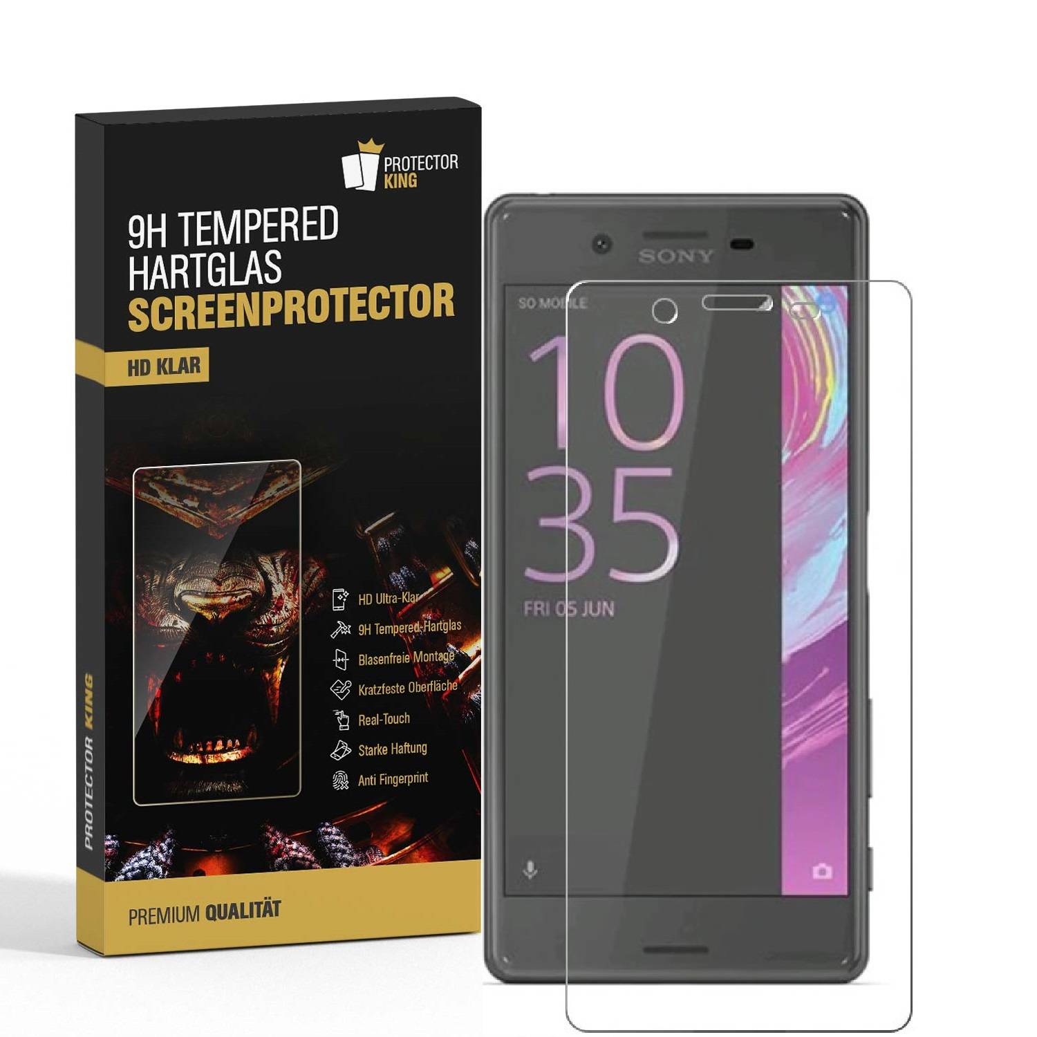 4x 9H Hartglas für Sony Xperia XA Panzerfolie Displayschutz Schutzfolie KLAR Panzerglas Schutzglas