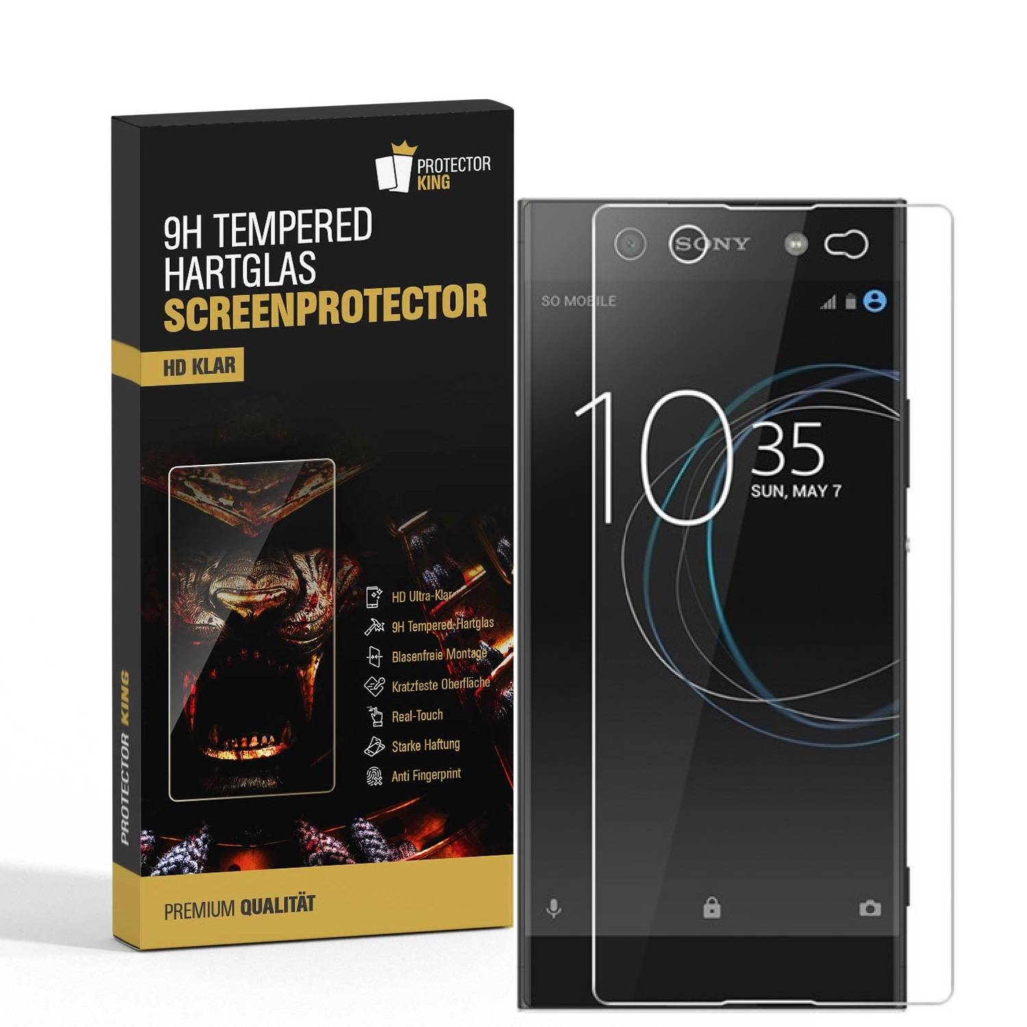 3x 9H Hartglas für Sony Xperia XA Ultra Panzerfolie Displayschutz Schutzfolie KLAR Panzerglas Schutzglas