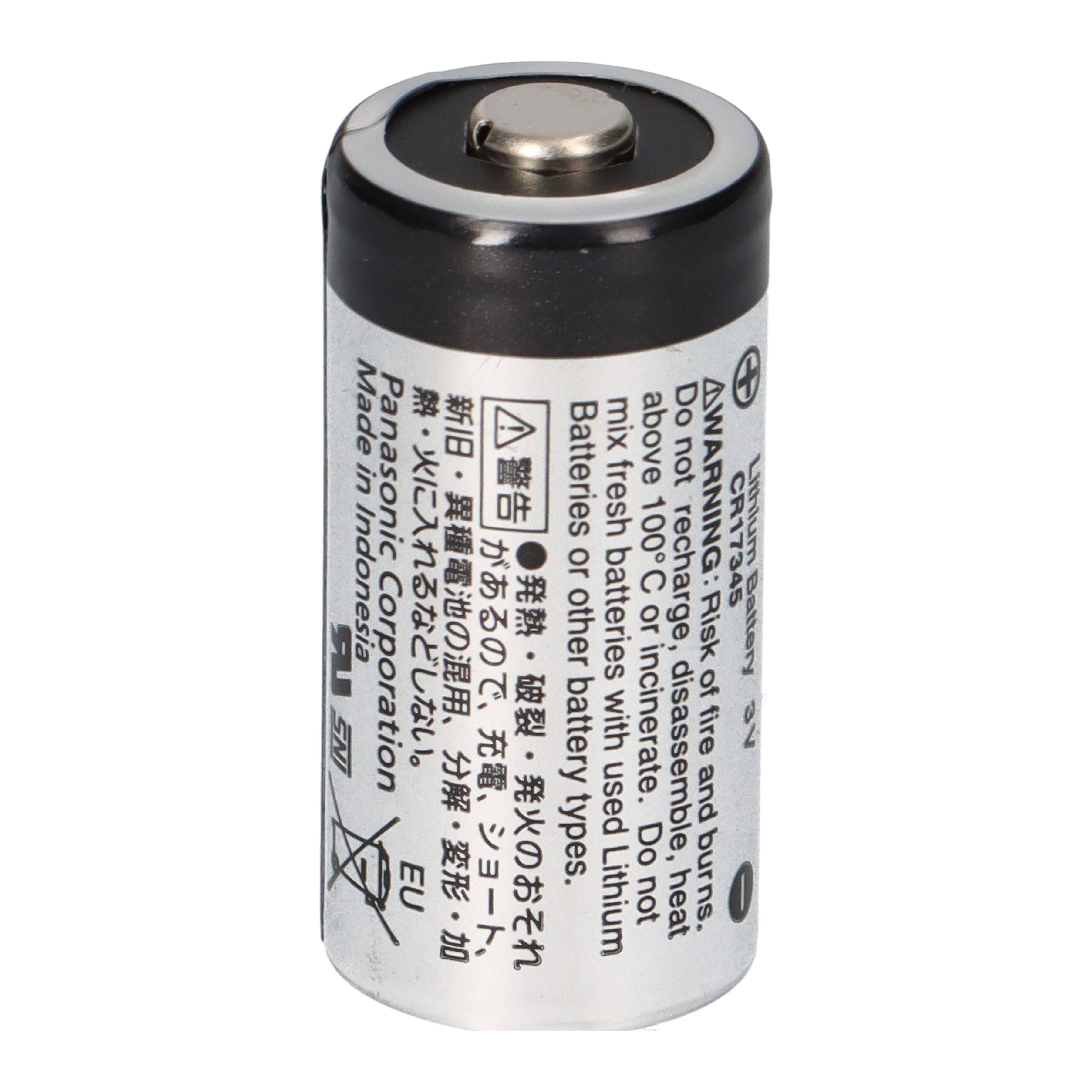 8x Panasonic CR123A Lithium Batterie 3V – CR17345 / DL123A