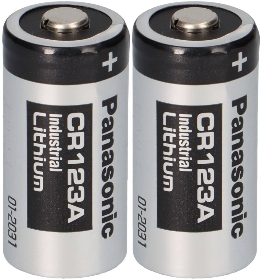 2x Panasonic 3V Lithium Batterie CR123A – DL123A / CR17345 – Bulkware