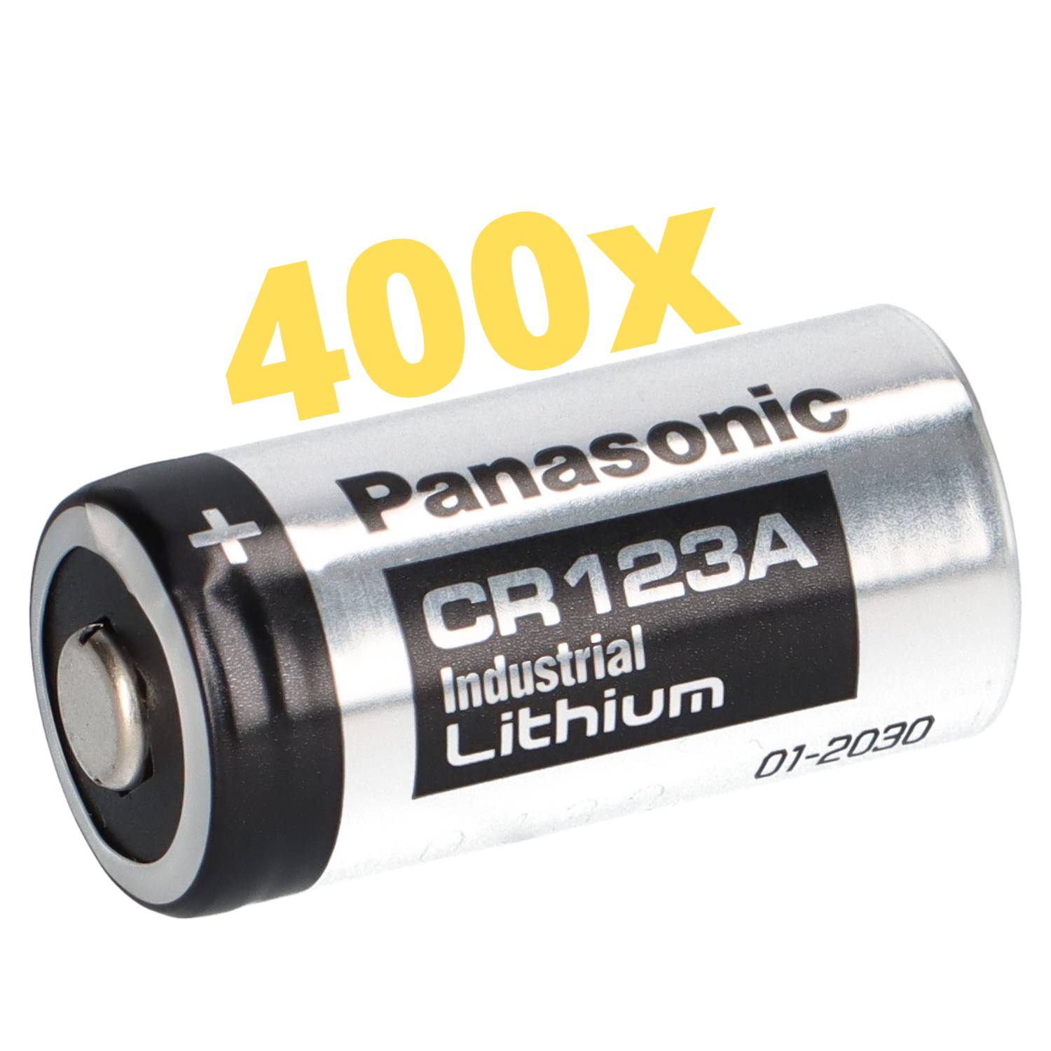 400x Panasonic 3V Lithium Batterie CR123A – DL123A / CR17345 – Bulkware
