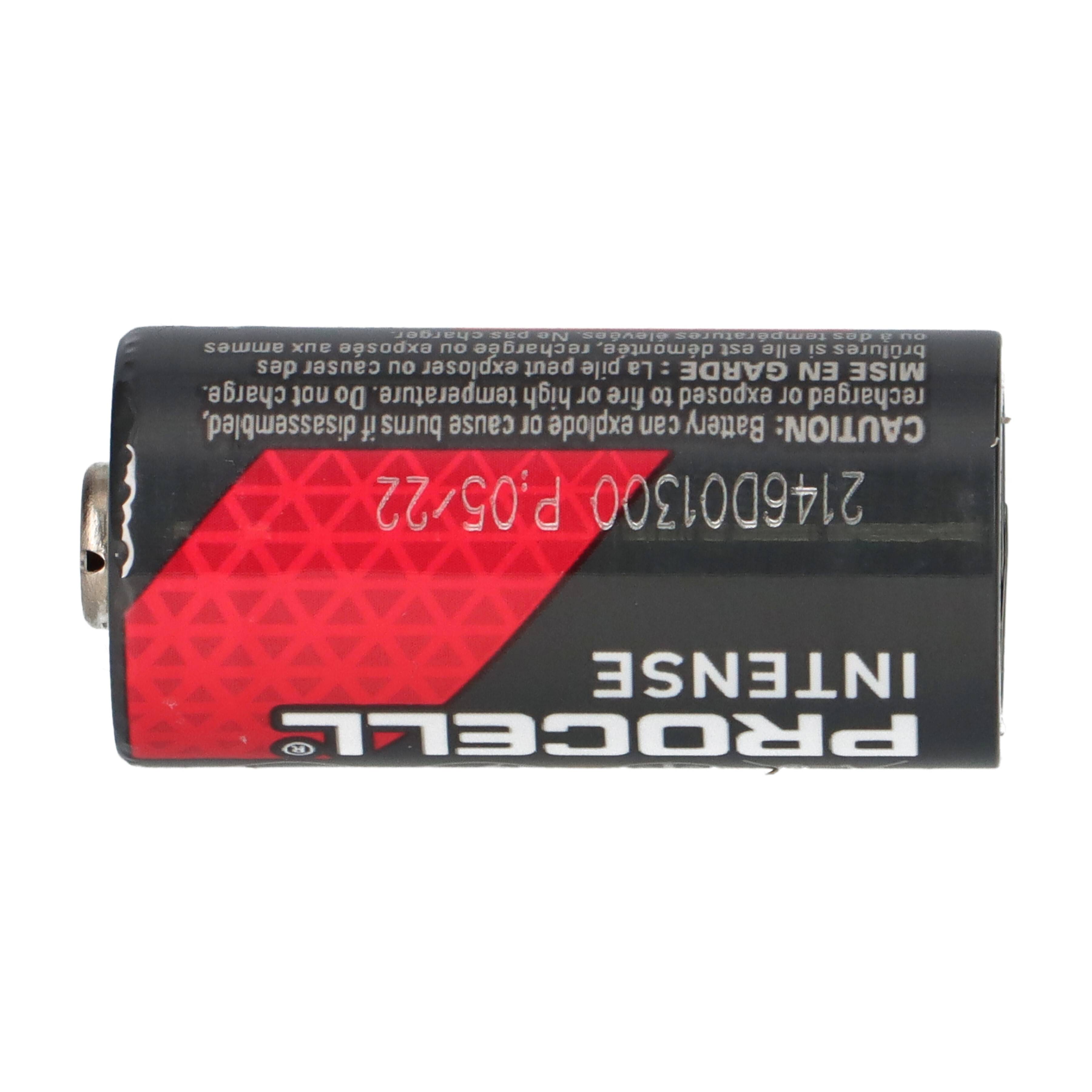 100x Procell Intense CR123A Lithium Batterie 3V 1600 mAh – Industrie – Großpack