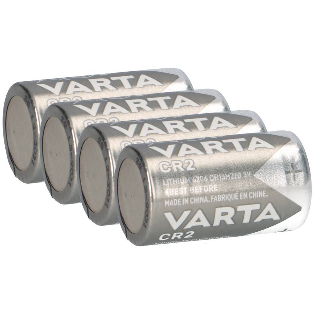 4x VARTA CR2 Lithium Batterie 3V 920mAh – CR15H270 – 4x 1er Blister