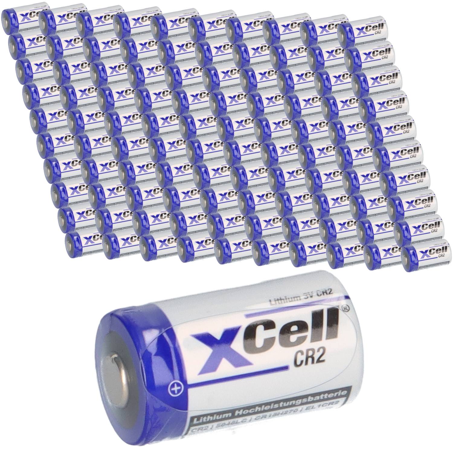 100x XCell CR2 Lithium Batterie 3V 850 mAh – CR15H270