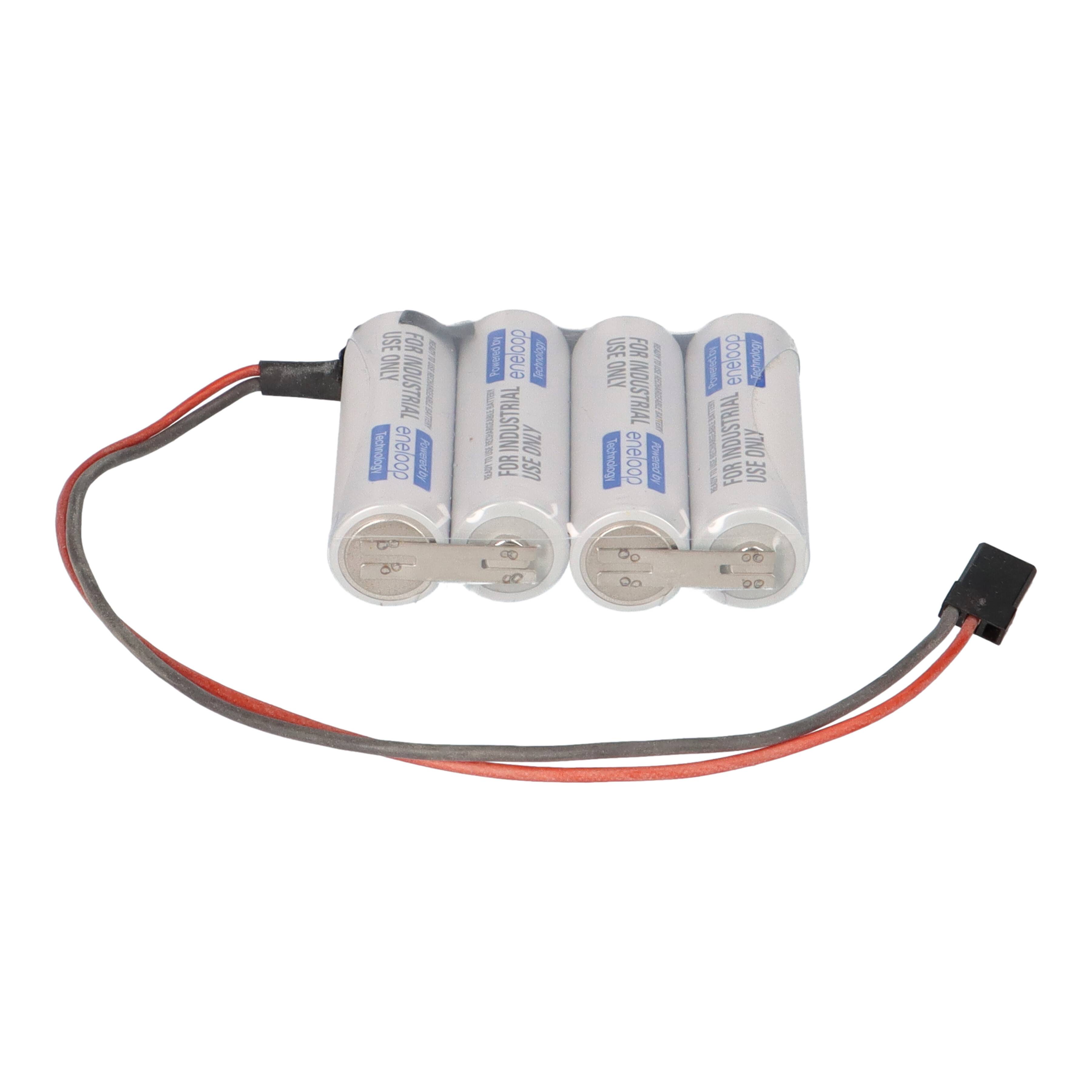 eneloop NiMH Akkupack 4,8V 2000mAh F1x4 – Graupner-Anschluss