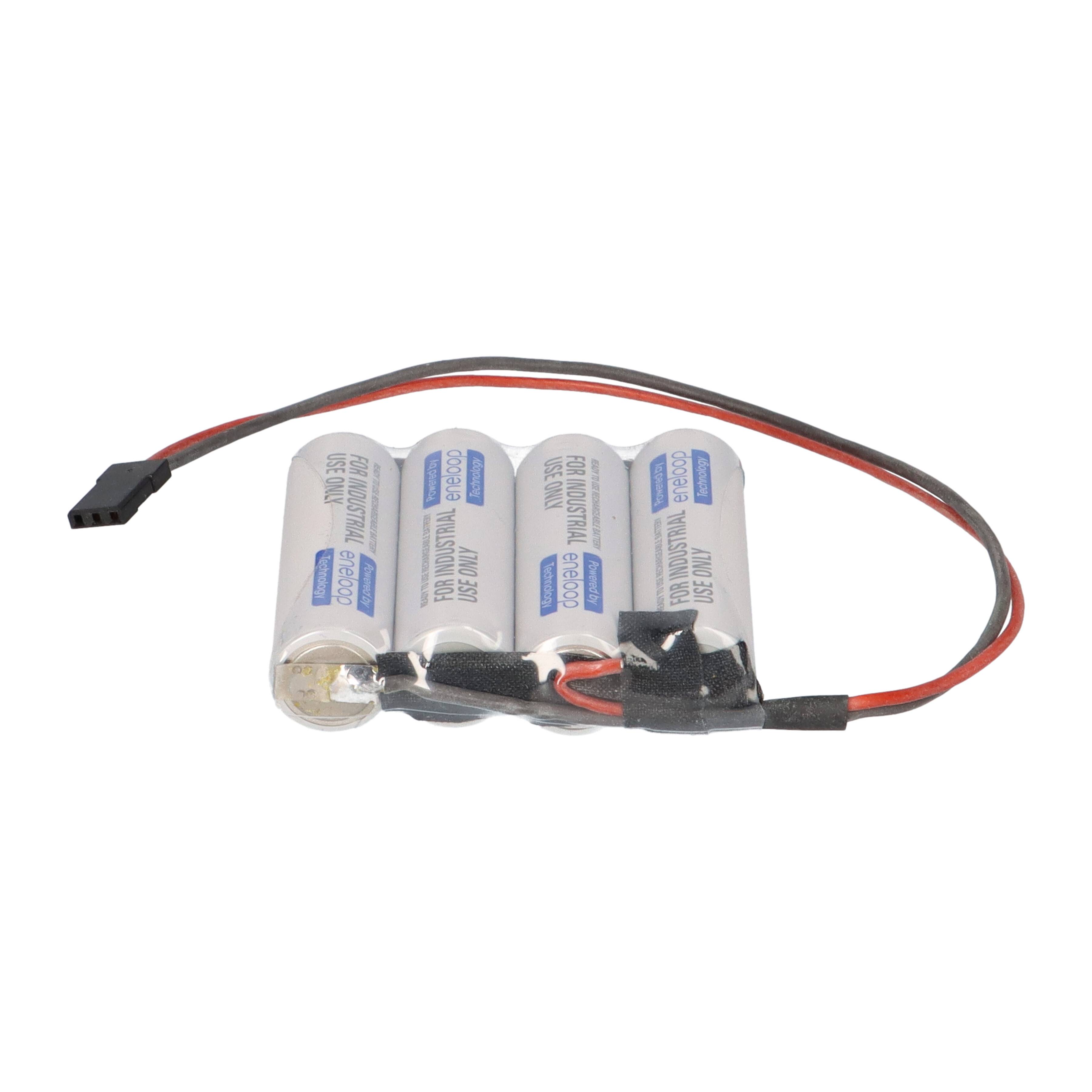eneloop NiMH Akkupack 4,8V 2000mAh F1x4 – Graupner-Anschluss