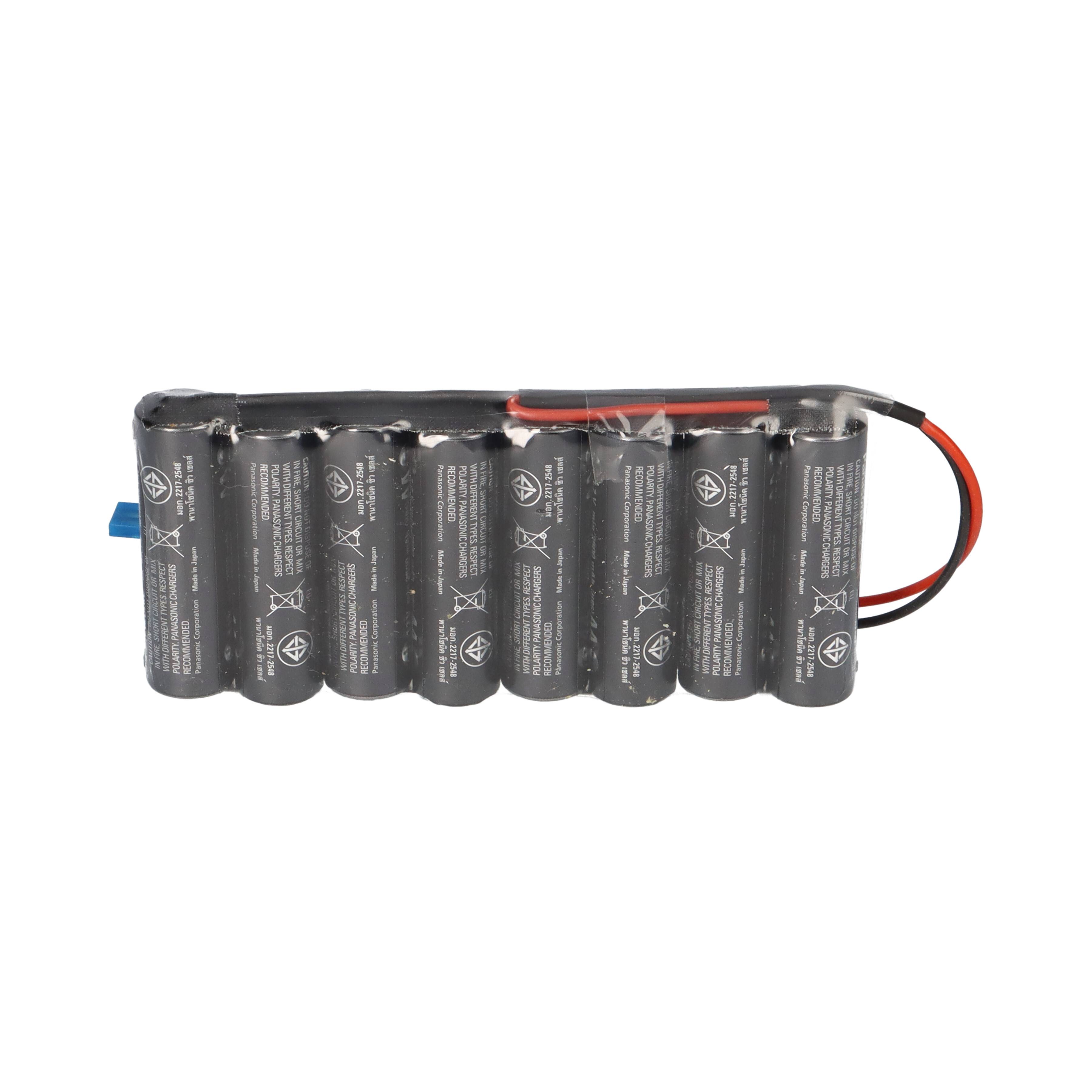 eneloop Akkupack 9,6V/2500 mAh - F1x8 passend f. Futaba Empfängerkab Zelle AA, HR-3UWX-4BP