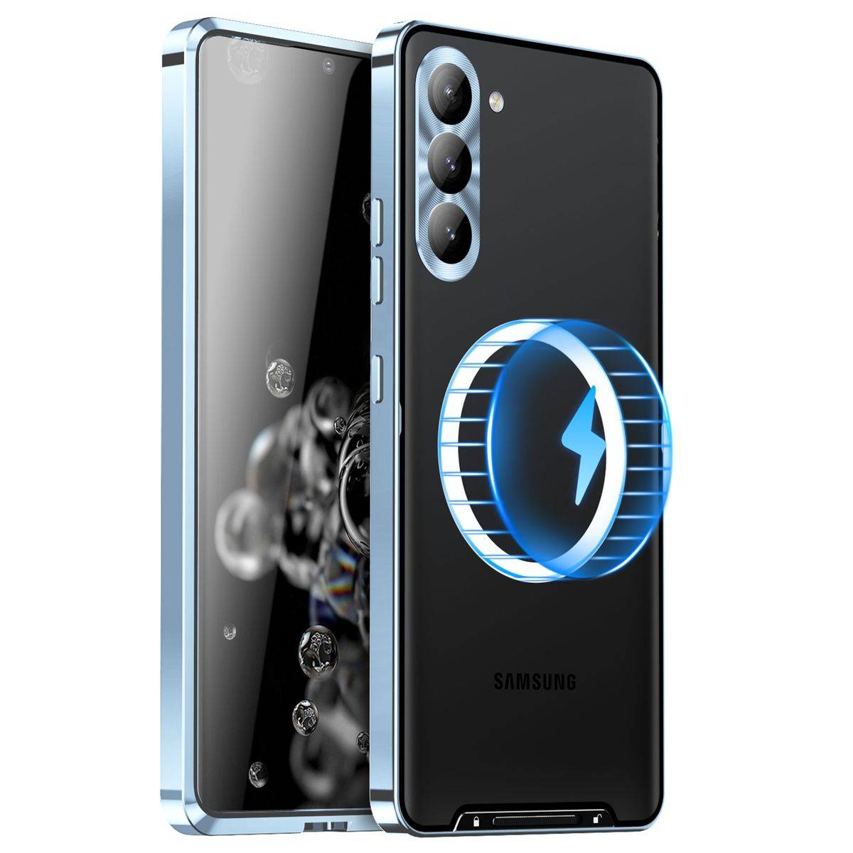 Für Samsung Galaxy S23 FE 5G Magsafe Metall Case Cover Schutz Tasche