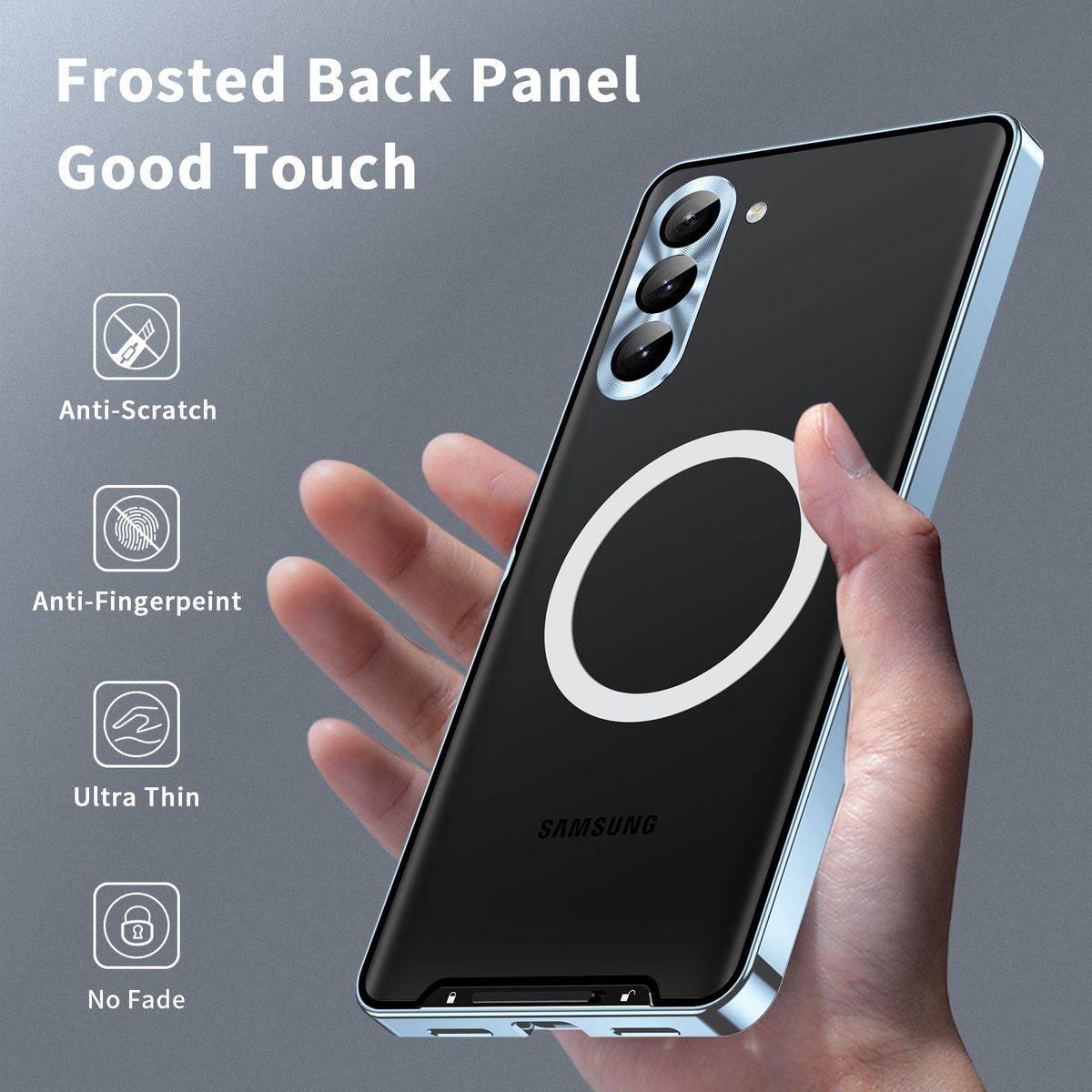 Für Samsung Galaxy S23 FE 5G Magsafe Metall Case Cover Schutz Tasche